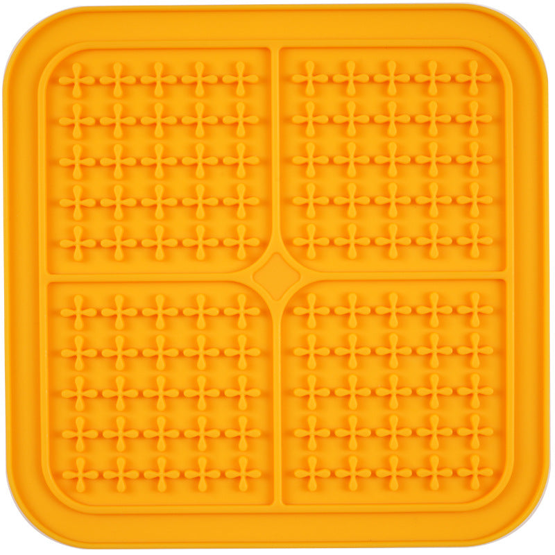 Pet sucker licking pad and slow feeding pad